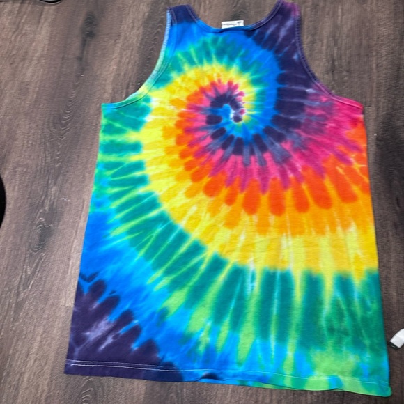 COPY - Rainbow tie dye Disneyland muscle t shirt size Large - Picture 7 of 16